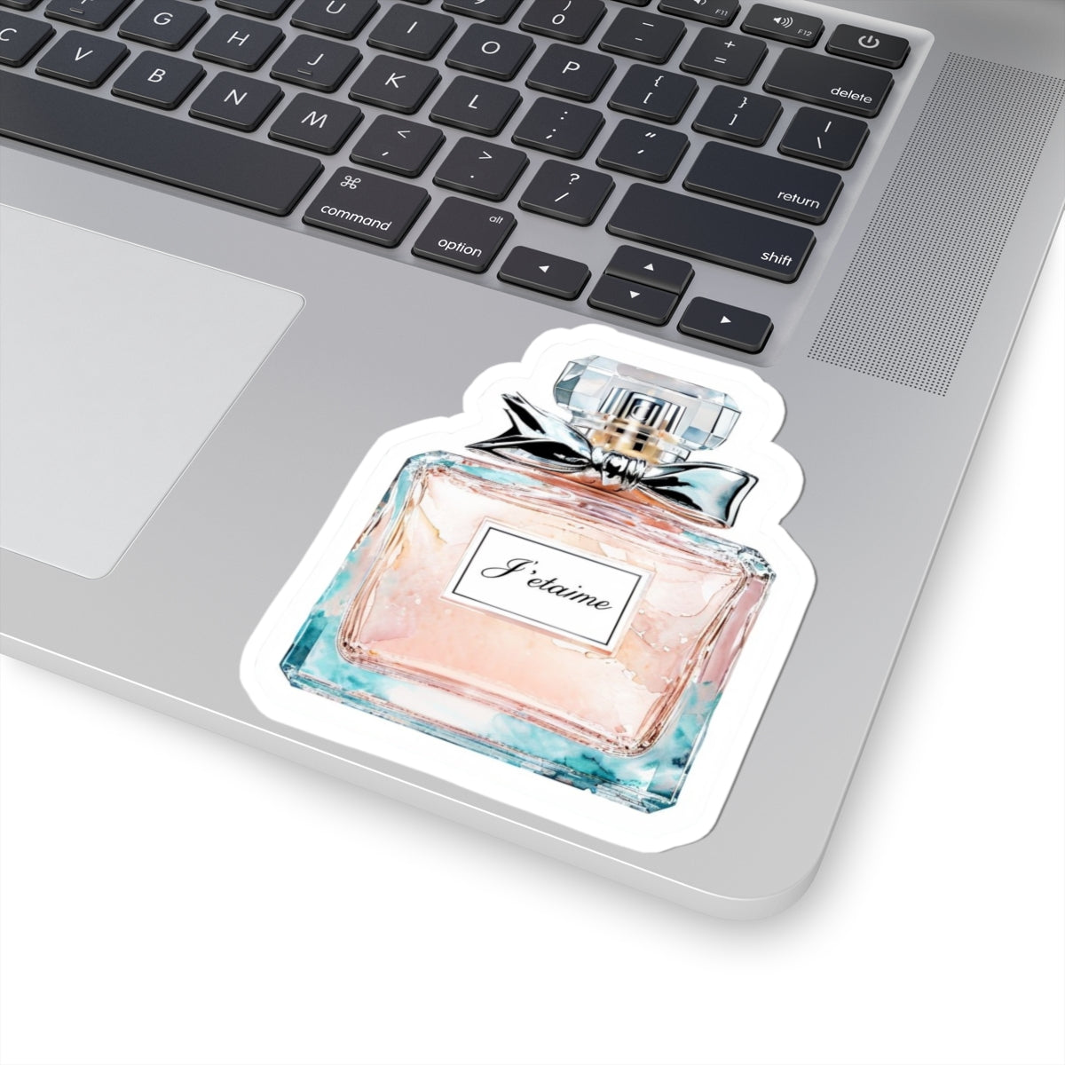 J’etaime Perfume Bottle Kiss Cut Sticker - French perfume, I love You sticker