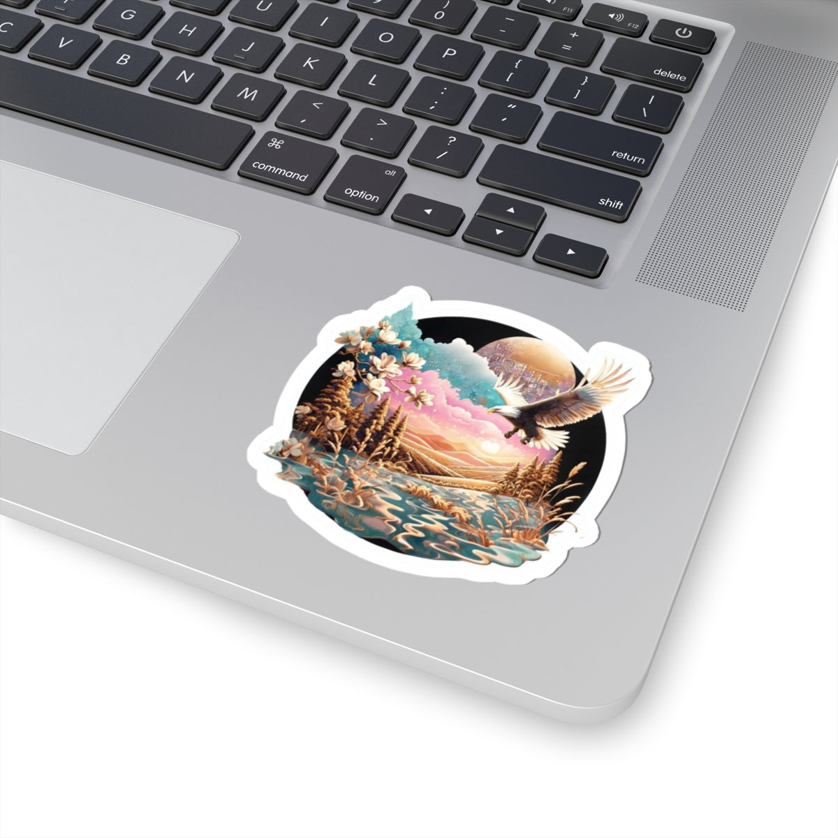 Eagle Dreams Kiss Cut Sticker - artistic sticker