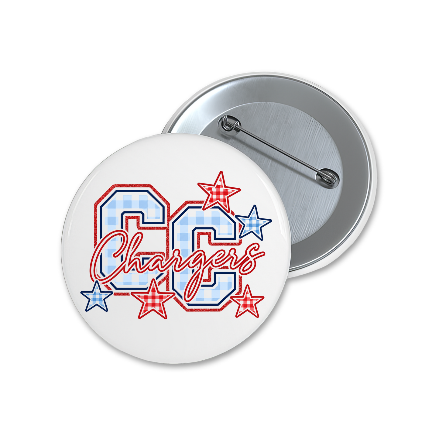 CC Chargers with Stars Spirit Button