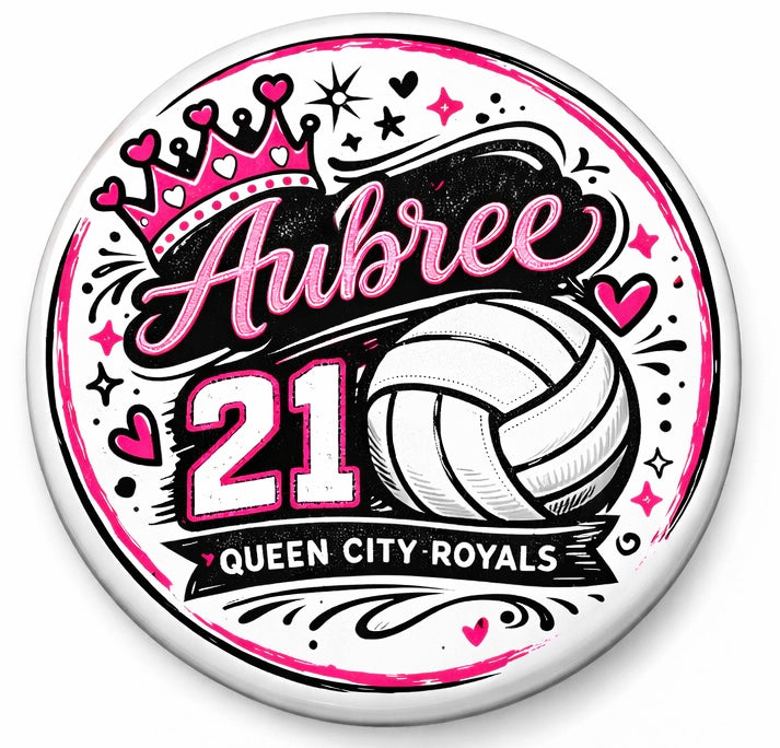 #5 Queen City Button