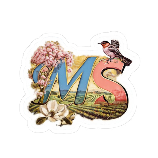Vibrant MS Kiss-Cut Stickers - Nature & Floral Design