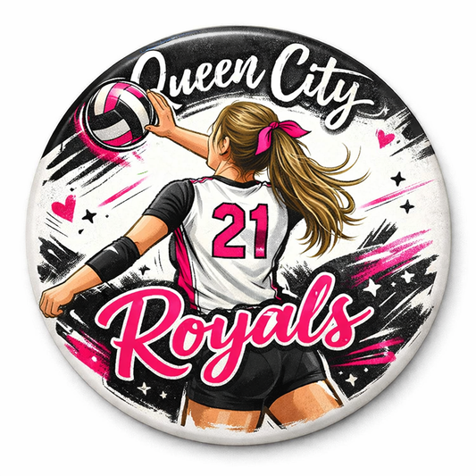 #25 Queen City Button