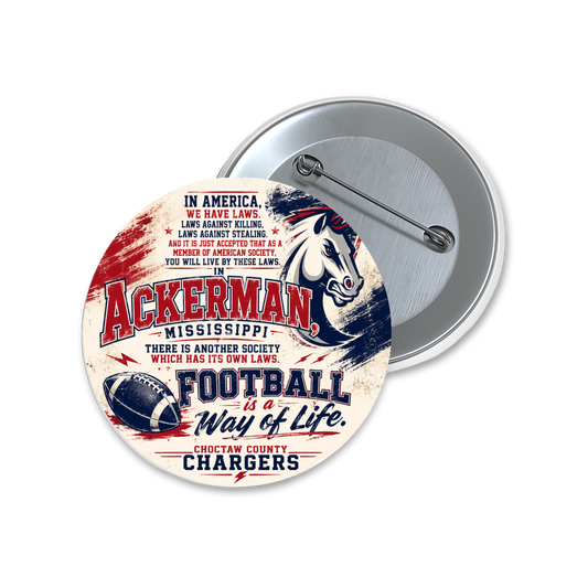 Football Way of Life  Spirit Button