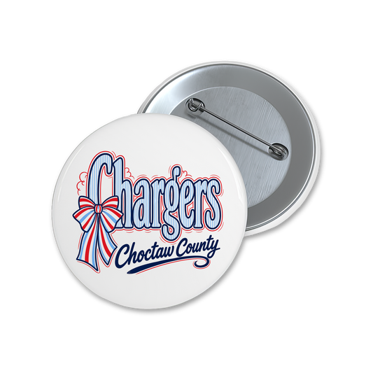 Chargers with Multi Color Bow Spirit Button