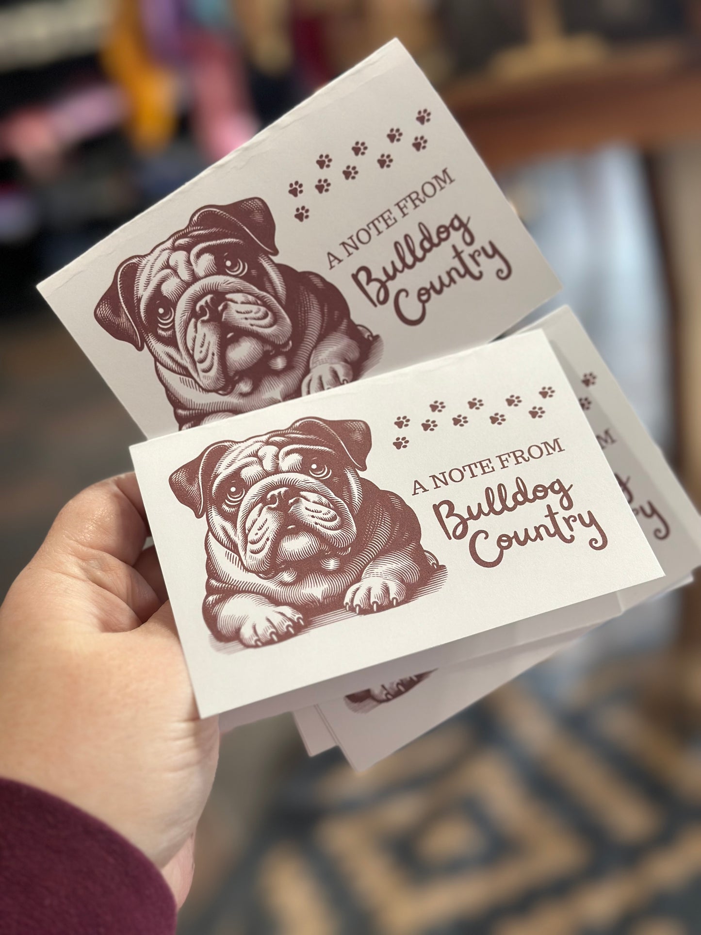 Bulldog Country Notecards