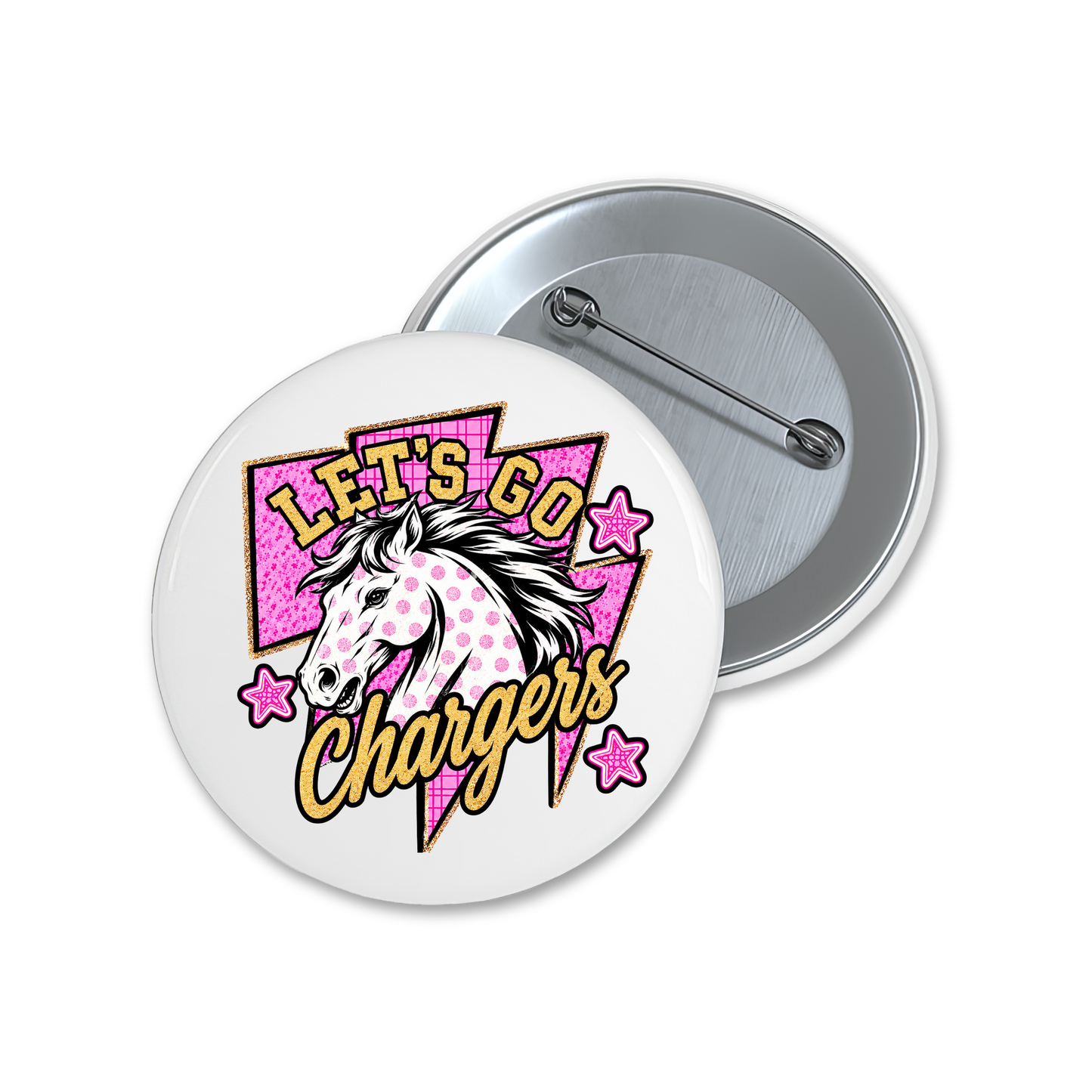 Let's Go Chargers Spirit Button