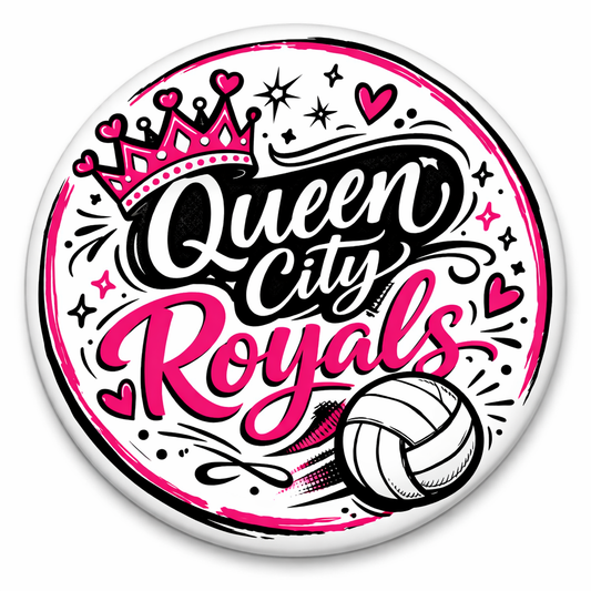 #3 Queen City Button