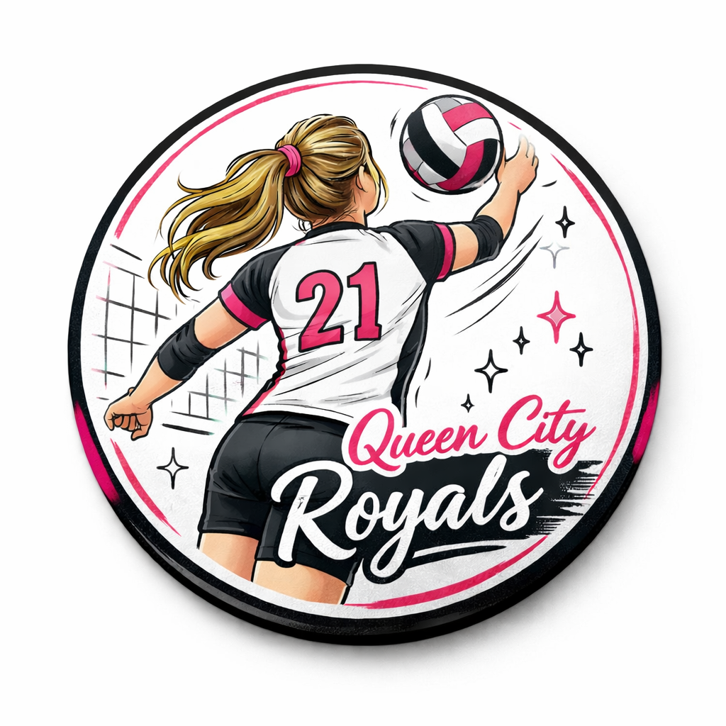 #24 Queen City Button