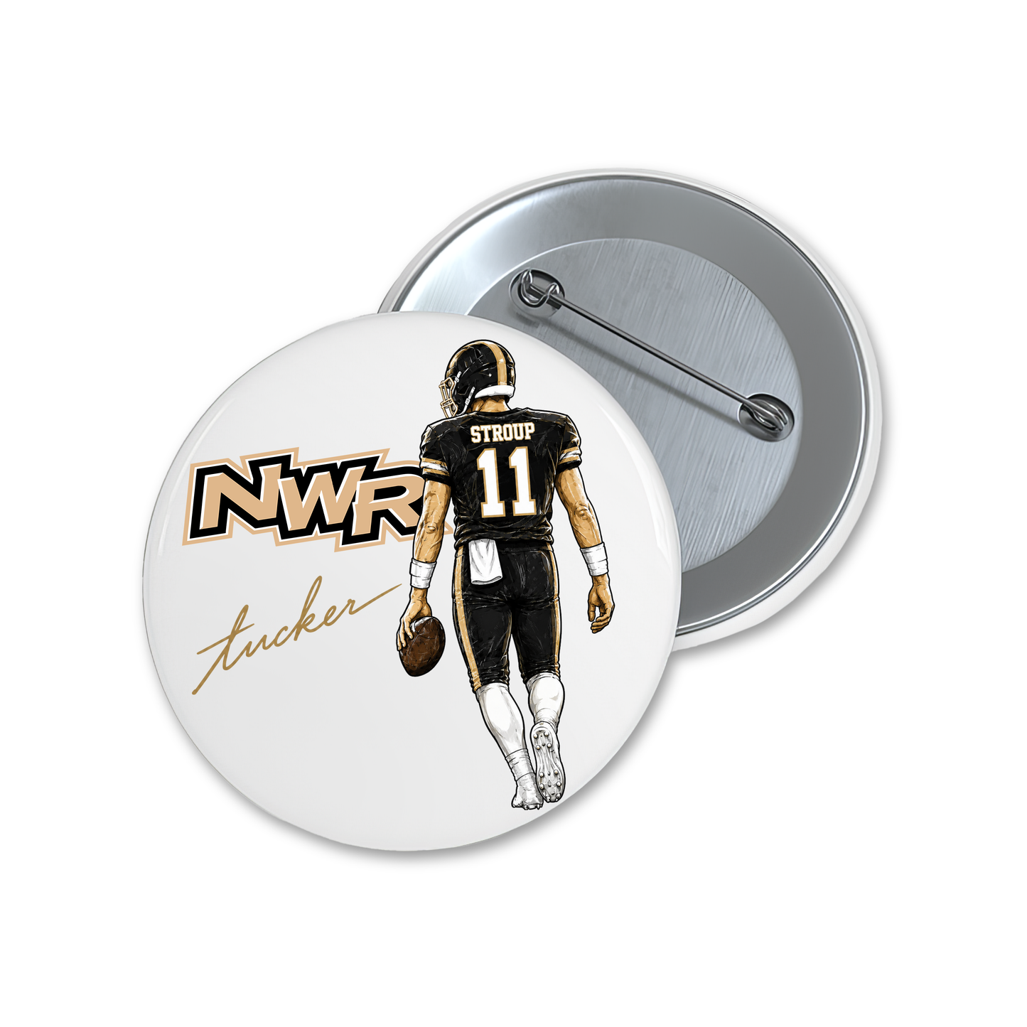 NWR Custom Football Player Button