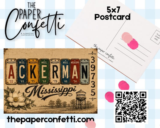 Ackerman Tag Postcard