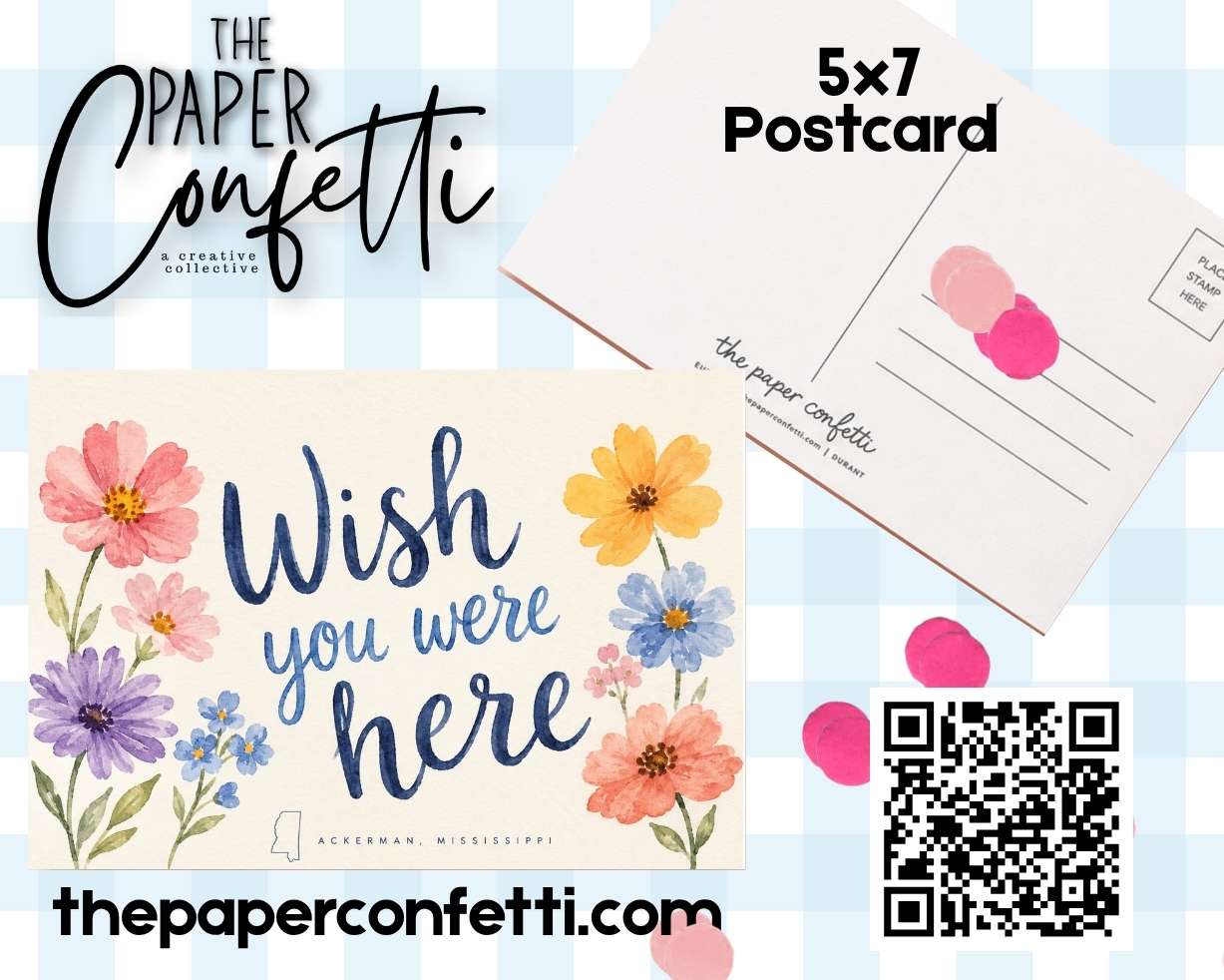 Wish You Were Here Postcard (Ackerman, MS)